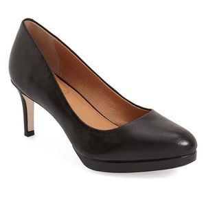 Corso Como Lara 7.5M Black Leather Pump